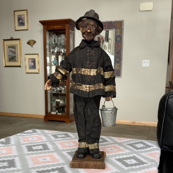 Vintage Other - Vintage Firefighter Figurine 18” tall